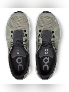 On Running Women's Olive Green and Black Athletic Shoes